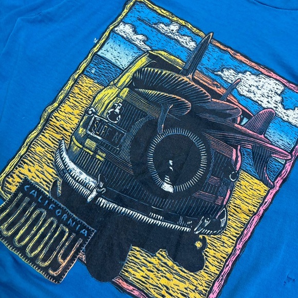 Men’s Vintage 90s California surf graphic single stitch tee - Picture 4 of 7